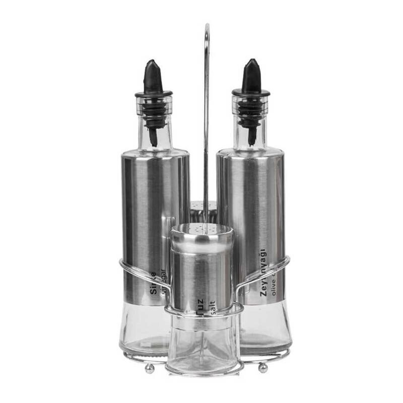 Epinox LST-04 Leylak Yağlık ve Tuzluk Takımı, 4'lü, 300 ml - Epinox