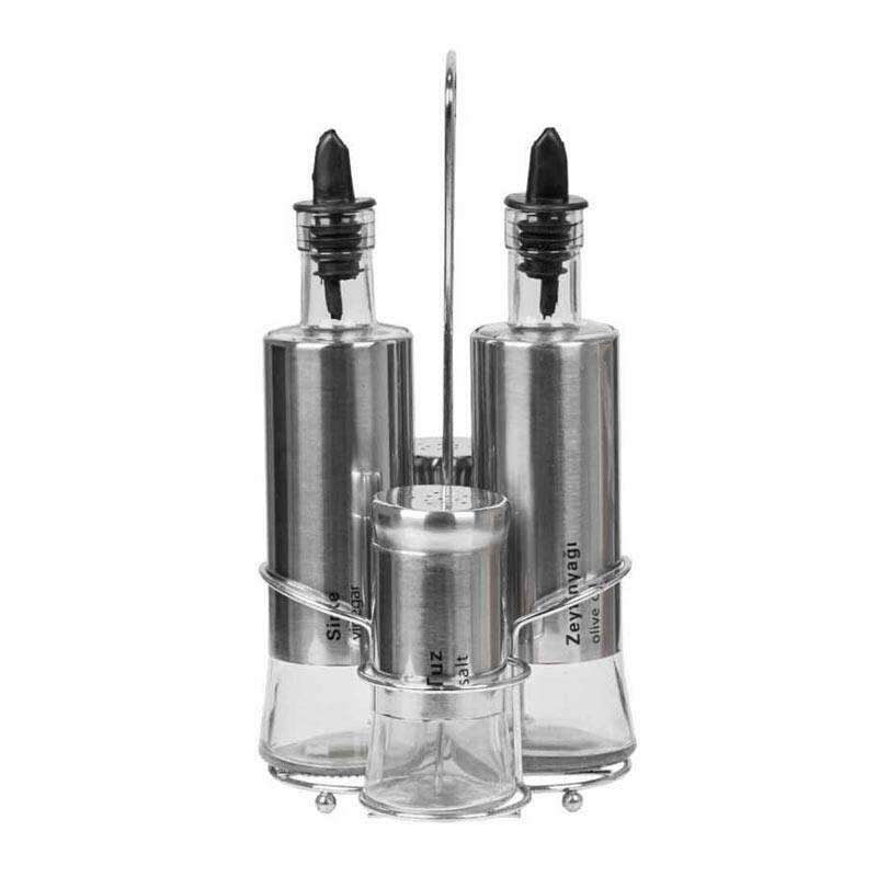 Epinox LST-04 Leylak Yağlık ve Tuzluk Takımı, 4'lü, 300 ml - 1