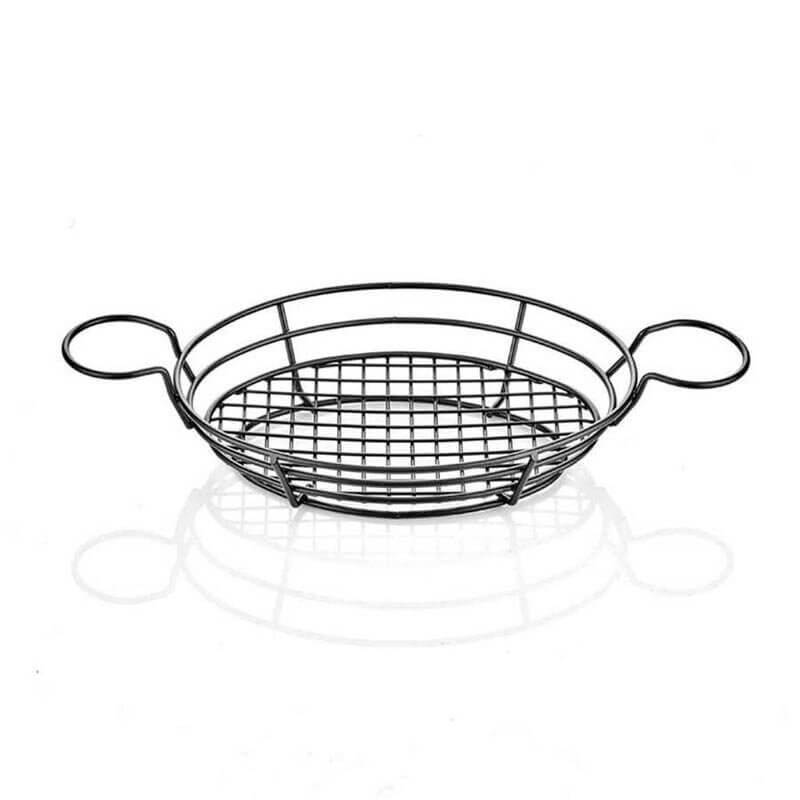 Epinox OPS-18 Oval Patates Sunum Sepeti, Çift Kulplu, 18x25 cm - Epinox