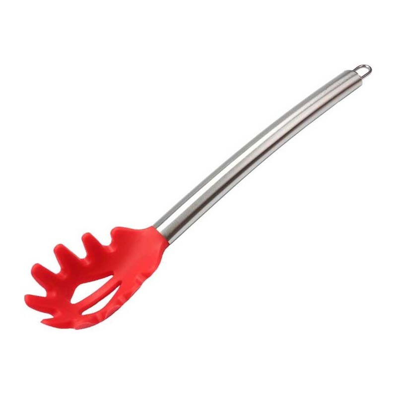 Epinox SK-1K Silikon Uçlu Spagetti Kaşığı, 32 cm, Kırmızı - Epinox