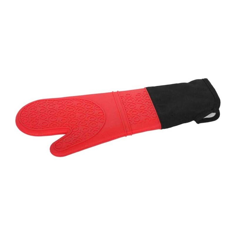 Epinox SLK-ELDK Silikon Yanmaz, Yapışmaz Fırın Eldiveni, 41.5 cm, Kırmızı - Epinox