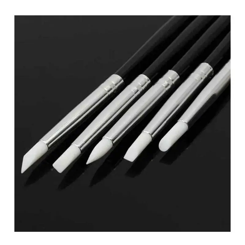 Epinox SUF-02 İnce Uçlu Silikon Pasta Fırça Seti, Siyah, 5 Adet - Epinox (1)