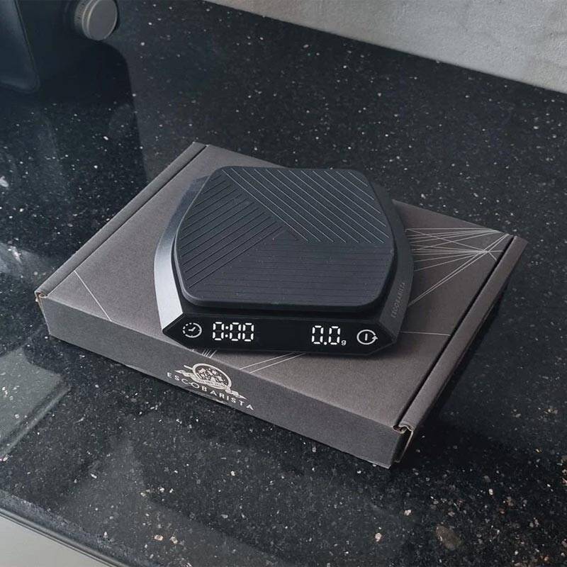 Escobarista Hassas Kahve Tartısı, USB-C Şarj, Siyah - 5