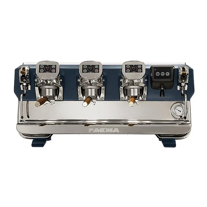 Faema E71 A/3 Touch Blue Pearl Tam Otomatik Espresso Kahve Makinesi, 3 Gruplu, Dokunmatik Ekran - 1