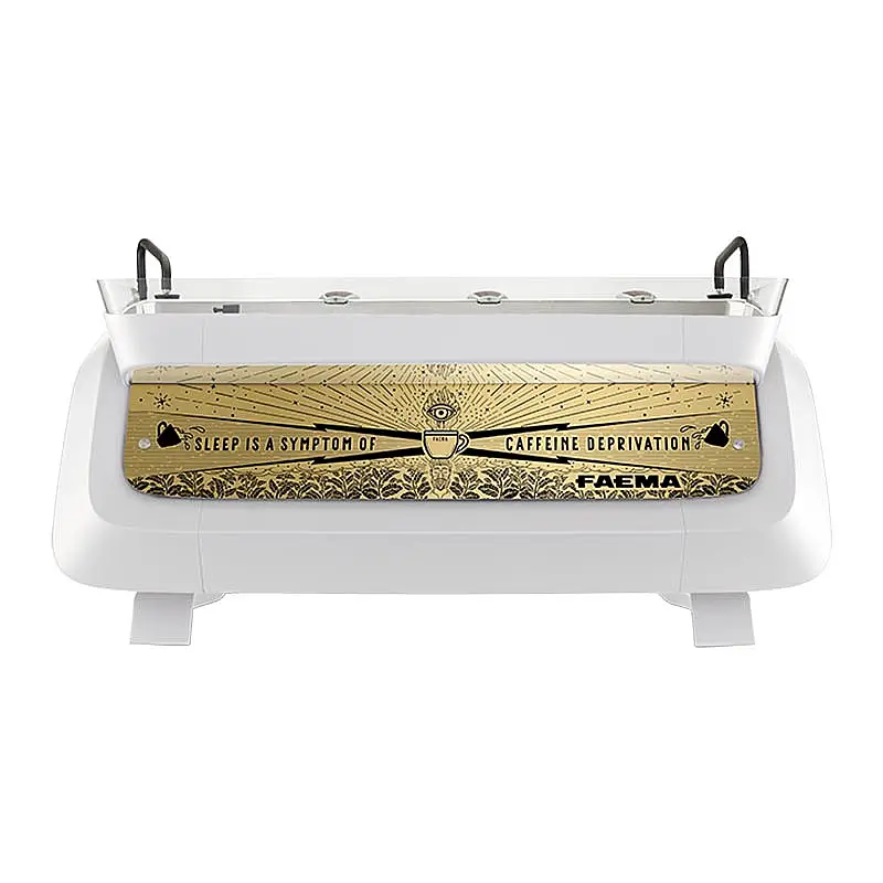 Faema E71 E A/3 Tam Otomatik Espresso Kahve Makinesi, 3 Gruplu, White Gold, 1034x619x484 mm. - Faema (1)