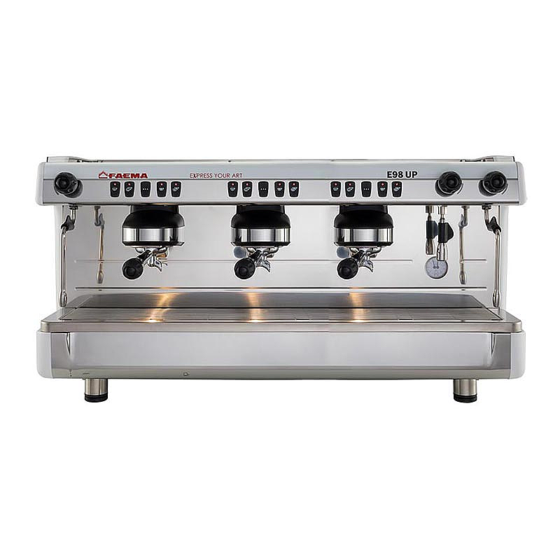 Faema E98 UP A/3 Tam Otomatik Espresso Kahve Makinesi, 3 Gruplu, Beyaz, 1020x518x552 mm. - Faema