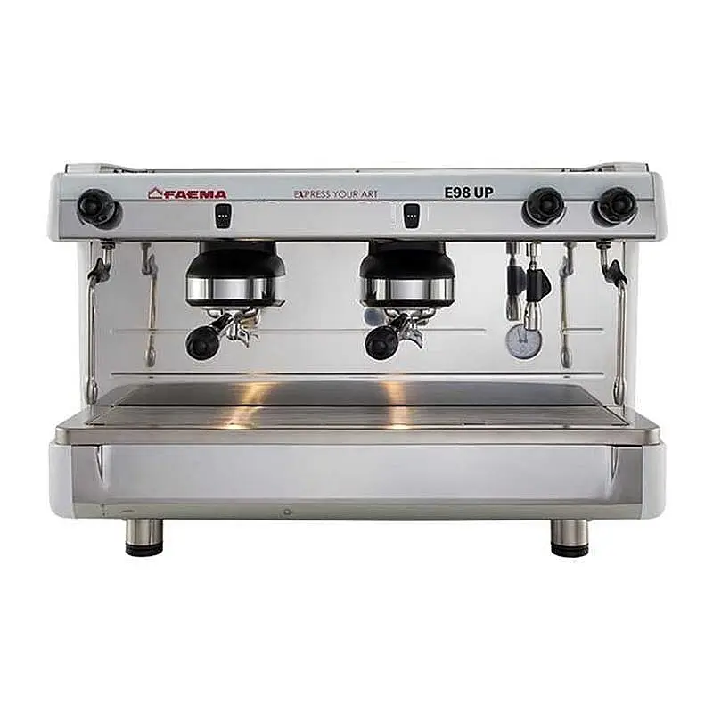Faema E98 UP S/2 Yarı Otomatik Espresso Kahve Makinesi, 2 Gruplu, Beyaz, 820x518x552 mm. - 1