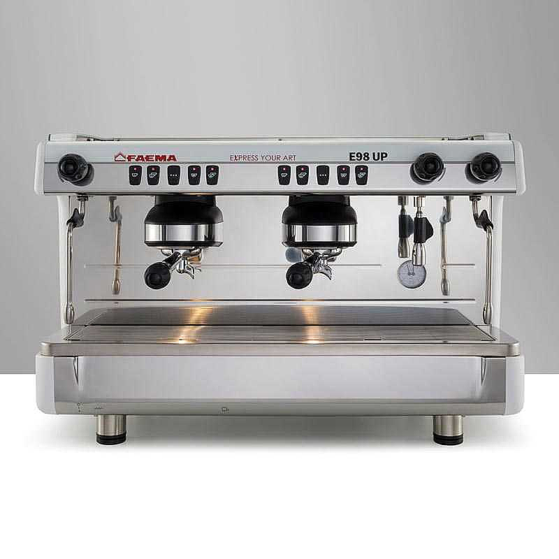 Faema E98 Up Tall Cup Full Otomatik Espresso Kahve Makinesi, 2 Gruplu, Beyaz, 11 Lt. - 1