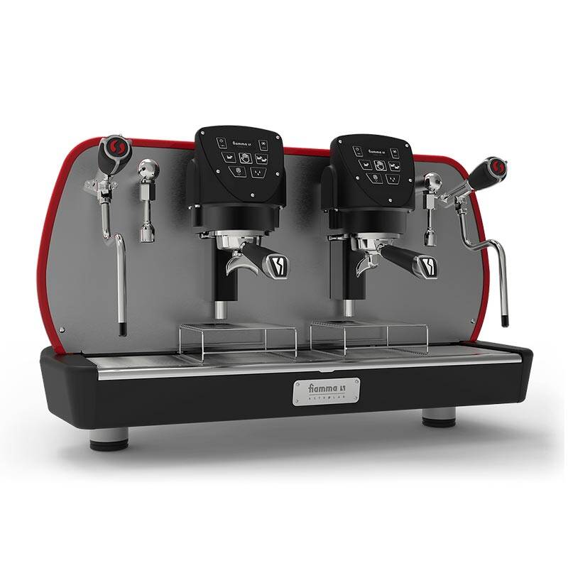 Fiamma Astrolab, OLED Ekran, Multiboiler Tall Cup Espresso Kahve Makinesi, 2 Gruplu, Siyah - 1