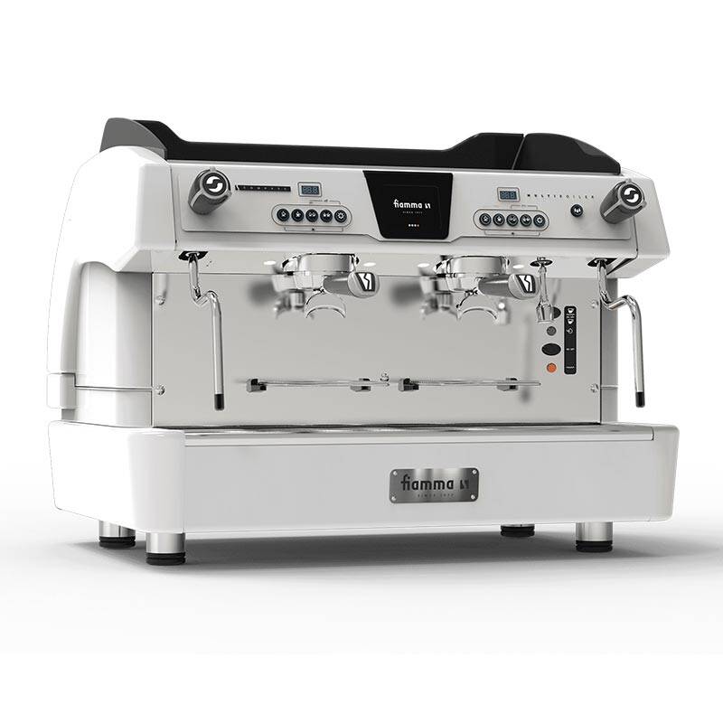Fiamma Compass 2 Multiboiler Tall Cup Espresso Kahve Makinesi, Otomatik Yıkama, 2 Gruplu, Beyaz - 1