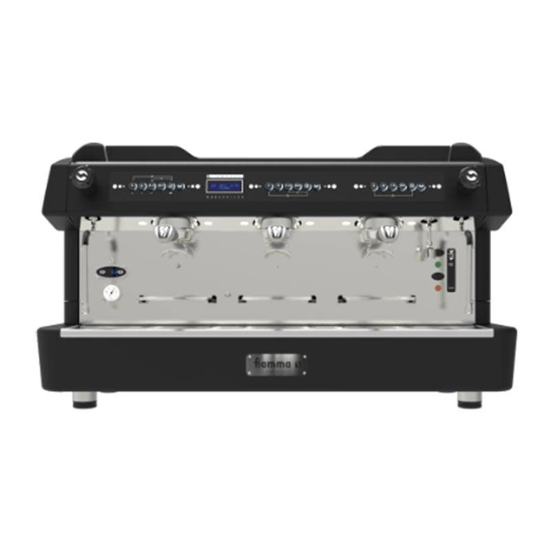 Fiamma Compass 3 Dijital Ekran, Double Boiler Tall Cup Espresso Kahve Makinesi, 3 Gruplu, Siyah - 1
