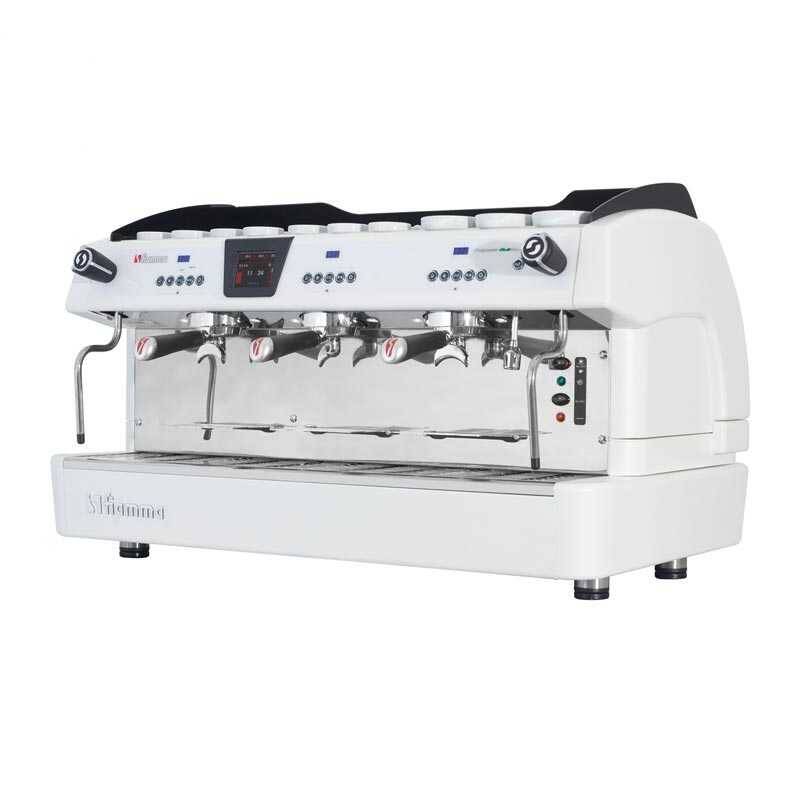 Fiamma Compass 3 Multiboiler (4) Tall Cup Espresso Kahve Makinesi, 3 Gruplu, Beyaz - 2