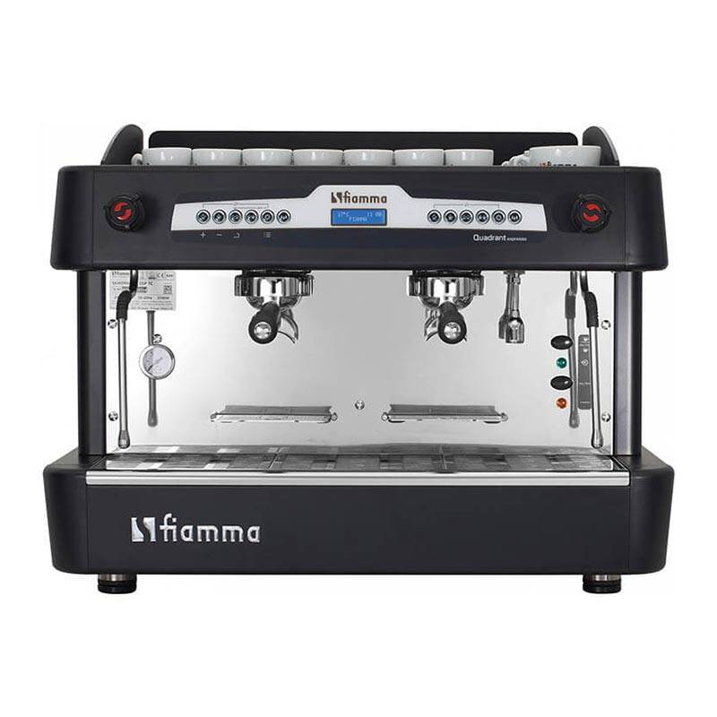 Fiamma Quadrant 2 DSP TC Espresso Kahve Makinesi, Volumetric Dozaj, 2 Gruplu, Siyah - 1