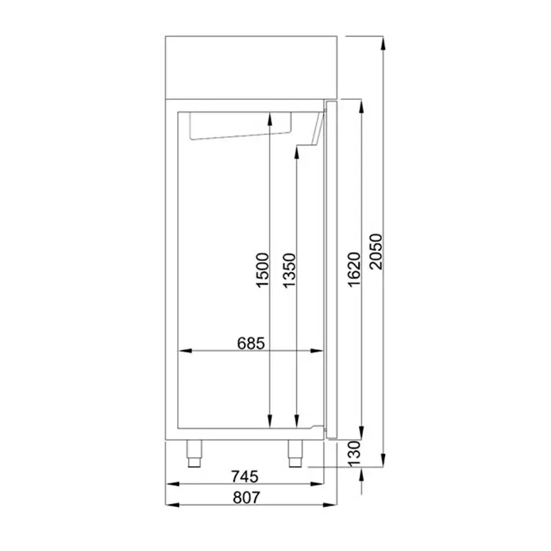 Frenox BN14 Ekonomik Dik Tip Çift Kapılı Buzdolabı, 1400 Lt. - Frenox (1)