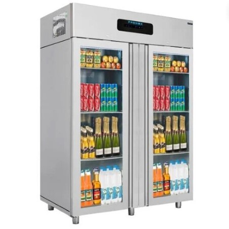 Frenox VL14-G Dikey Tip Cam Kapılı Derin Dondurucu, Çift Kapı - Frenox