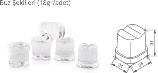 Frozy FR100U Gurme Buz Makinesi 95 kg/gün - Frozy (1)