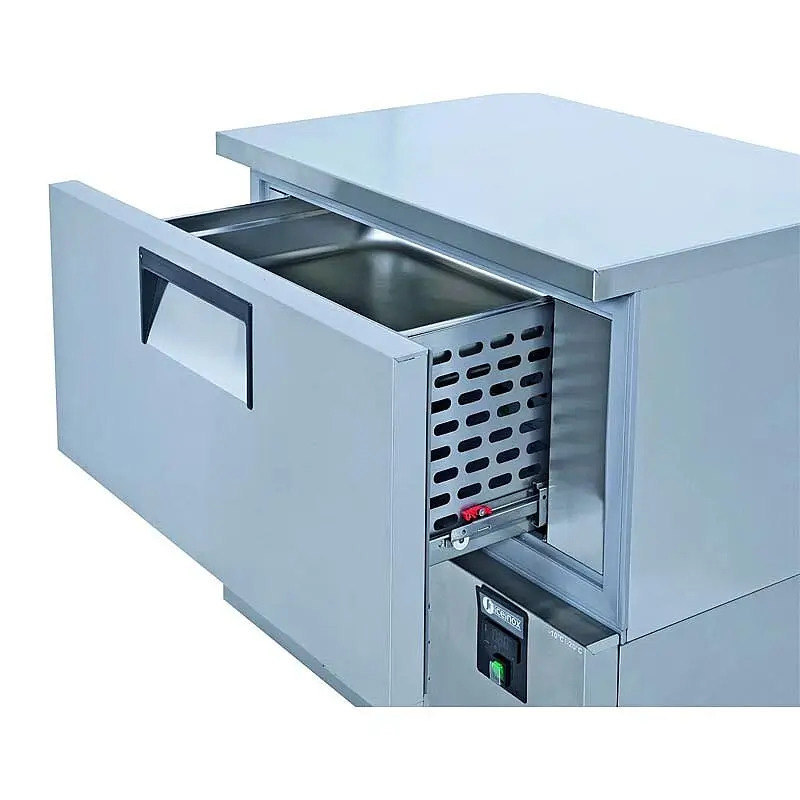 Iceinox BC 1 Çekmeceli Soğutucu ve Dondurucu, Paslanmaz Çelik, 94x70x85 cm - Iceinox (1)