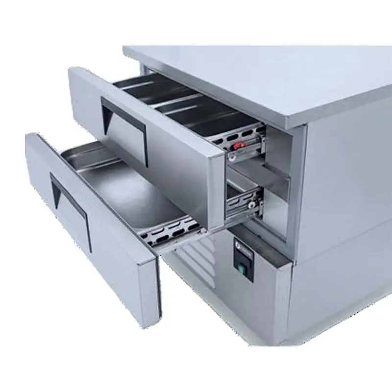 Iceinox BC 2 CR Çekmeceli Soğutucu ve Dondurucu, Paslanmaz Çelik, 94x70x85 cm - 3
