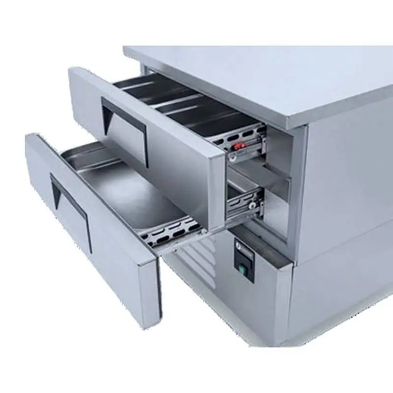 Iceinox BC 2 CR Çekmeceli Soğutucu ve Dondurucu, Paslanmaz Çelik, 94x70x85 cm - 3