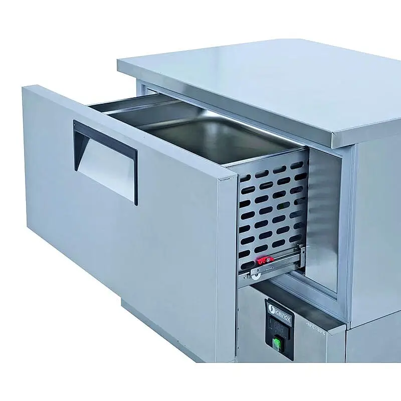 Iceinox BC 2 CR Çekmeceli Soğutucu ve Dondurucu, Paslanmaz Çelik, 94x70x85 cm - Iceinox (1)