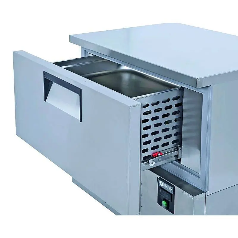 Iceinox BC 2 CR Çekmeceli Soğutucu ve Dondurucu, Paslanmaz Çelik, 94x70x85 cm - 2