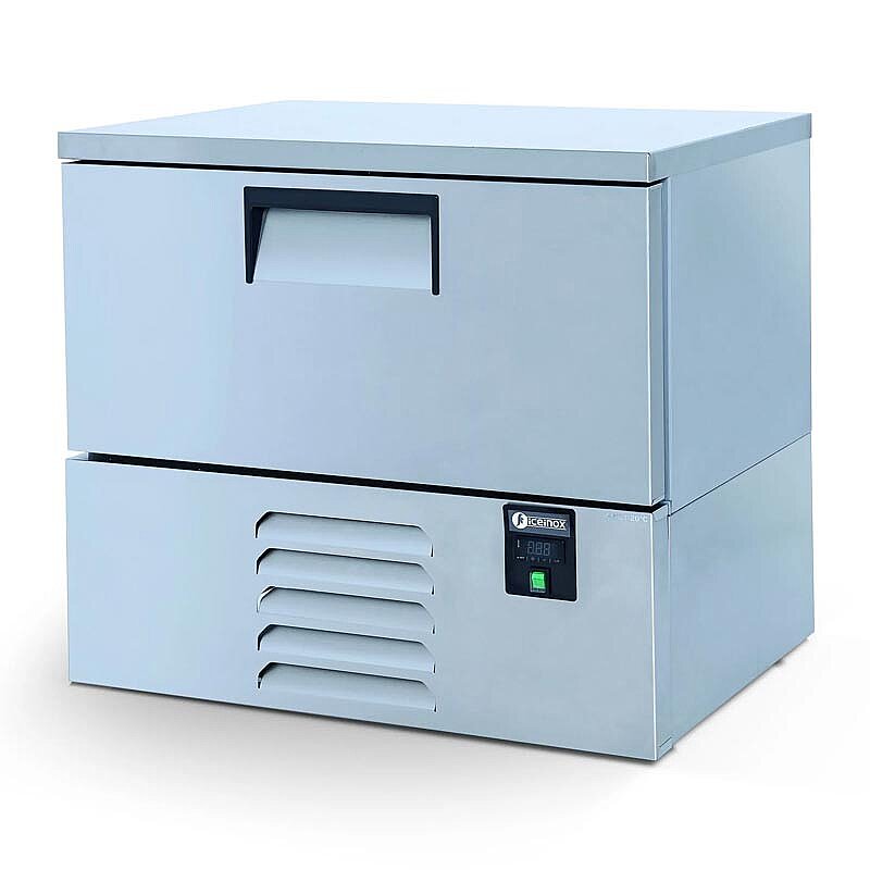 Iceinox BC 2 CR Çekmeceli Soğutucu ve Dondurucu, Paslanmaz Çelik, 94x70x85 cm - Iceinox