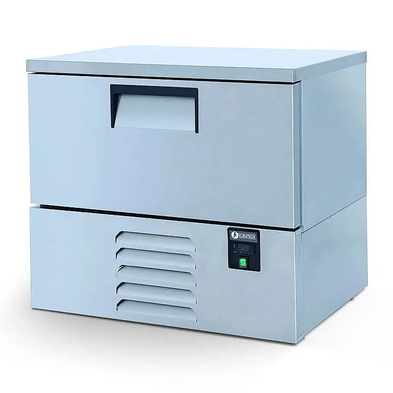 Iceinox BC 2 CR Çekmeceli Soğutucu ve Dondurucu, Paslanmaz Çelik, 94x70x85 cm - 1