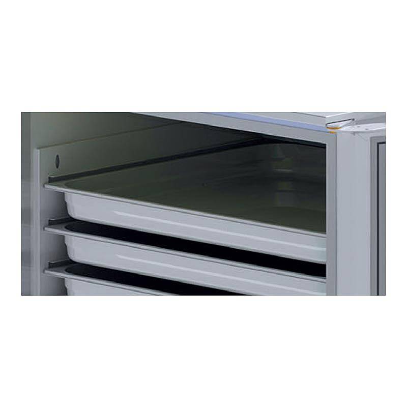 Iceinox CB 12 CR Soğutmalı ve Donduruculu Banket Arabası, Paslanmaz Çelik, 79x58x179 cm - 3