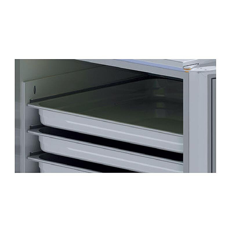 Iceinox CB 12 N Soğutmalı ve Donduruculu Banket Arabası, Paslanmaz Çelik, 79x58x179 cm - 3