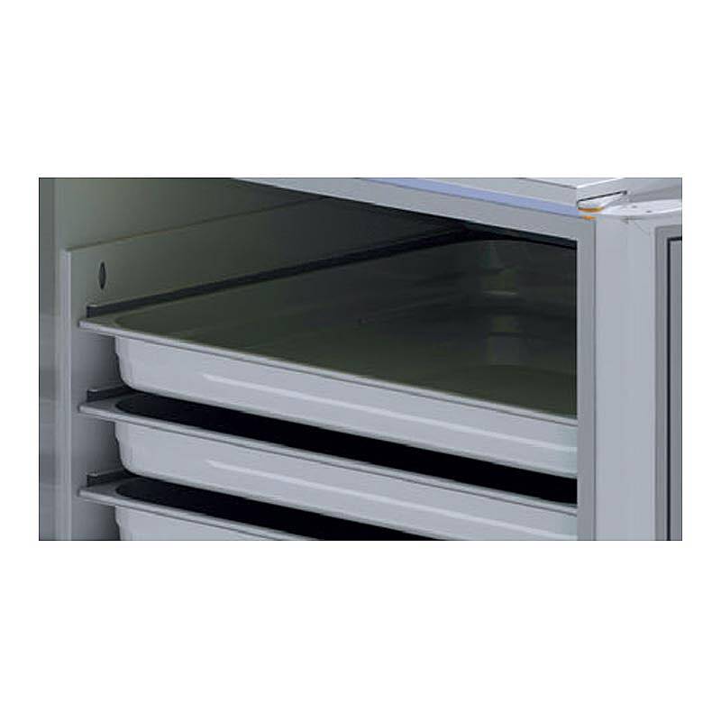 Iceinox CB 12 Soğutmalı ve Donduruculu Banket Arabası, Paslanmaz Çelik, 79x58x179 cm - 3