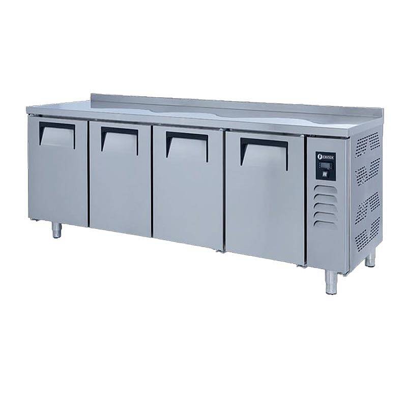 Iceinox CTN 440 CR Kısa Model Tezgah Tip Buzdolabı, Paslanmaz Çelik, 180x60x85 cm - 1