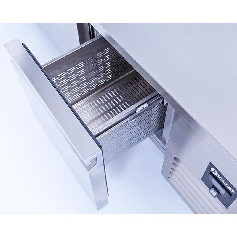 Iceinox CTS 275 CR Tezgah Tip Snack Buzdolabı, Paslanmaz Çelik, 2 Kapılı - Iceinox (1)