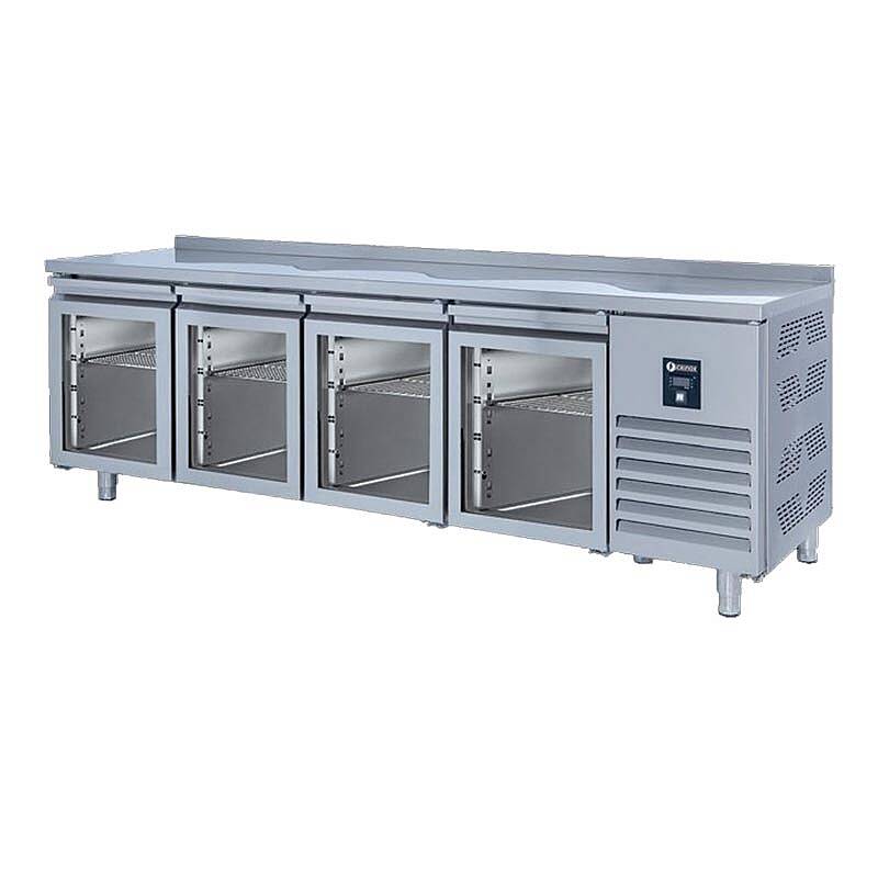 Iceinox CTS 560 CR UG Tezgah Tip Snack Buzdolabı, Paslanmaz Çelik, 4 Cam Kapılı - 1