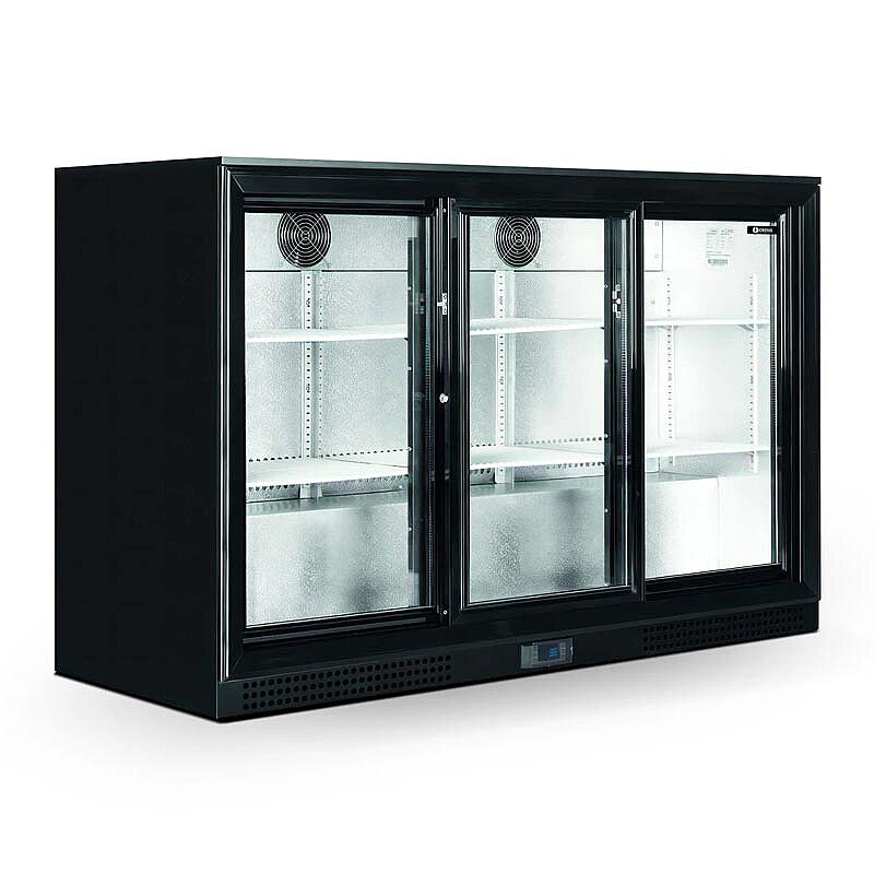 Iceinox GBB 350 Bar Tip Çarpma Kapı Buzdolabı, Paslanmaz Çelik, 135x53x90 cm - Iceinox