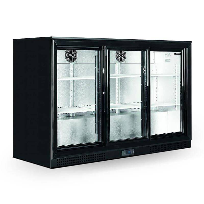 Iceinox GBB 350 Bar Tip Çarpma Kapı Buzdolabı, Paslanmaz Çelik, 135x53x90 cm - 1