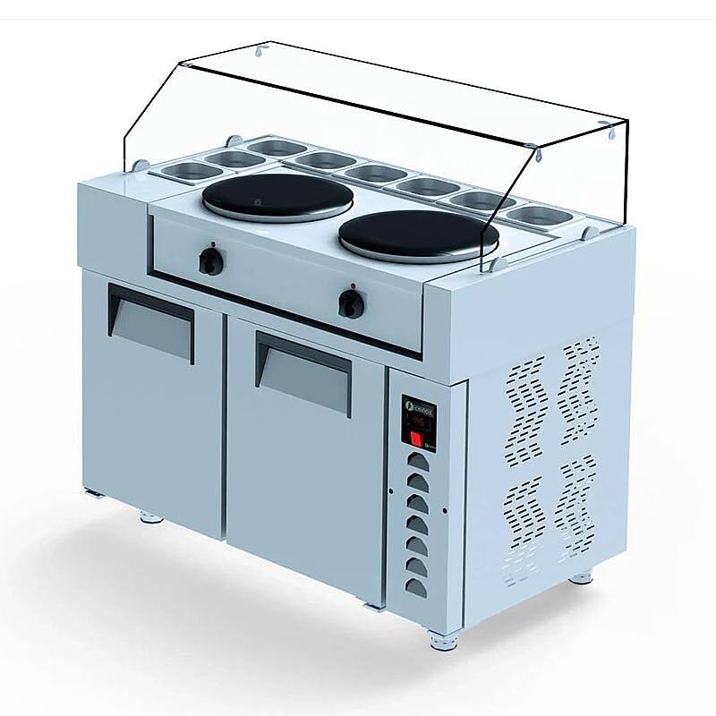 Iceinox KRN 330 CR Krep Buzdolabı, Paslanmaz Çelik, 125x70x133 cm - 1