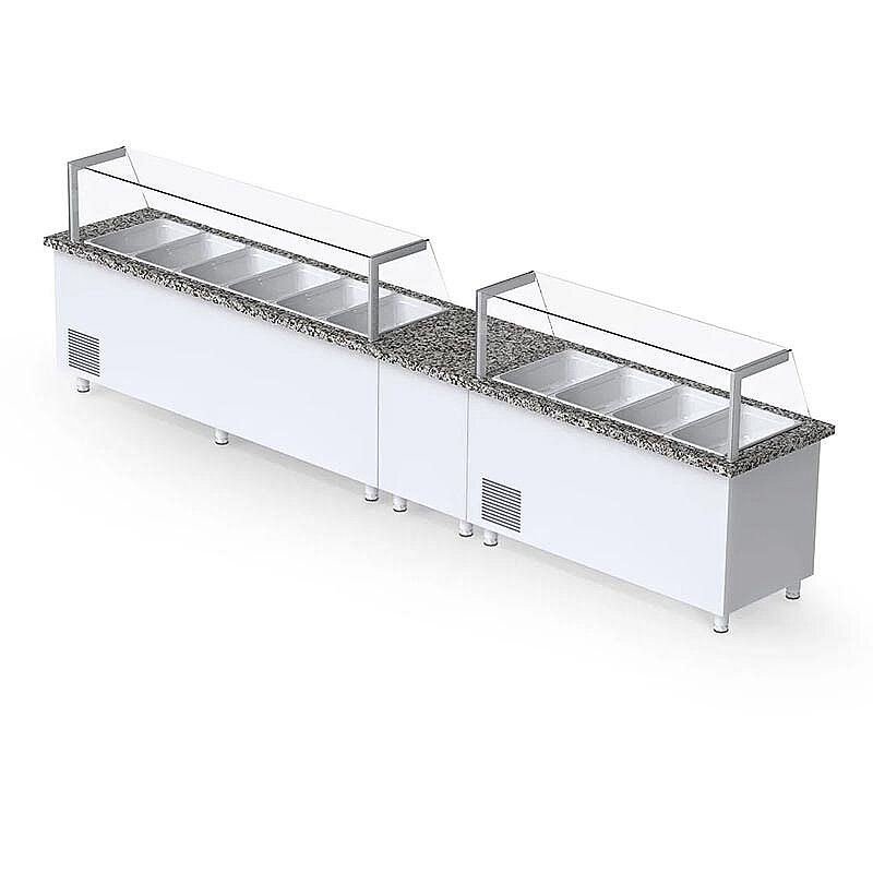 Iceinox KTH F 650 CR Servis Buzdolabı, Paslanmaz Çelik, 4 Kapılı - Iceinox
