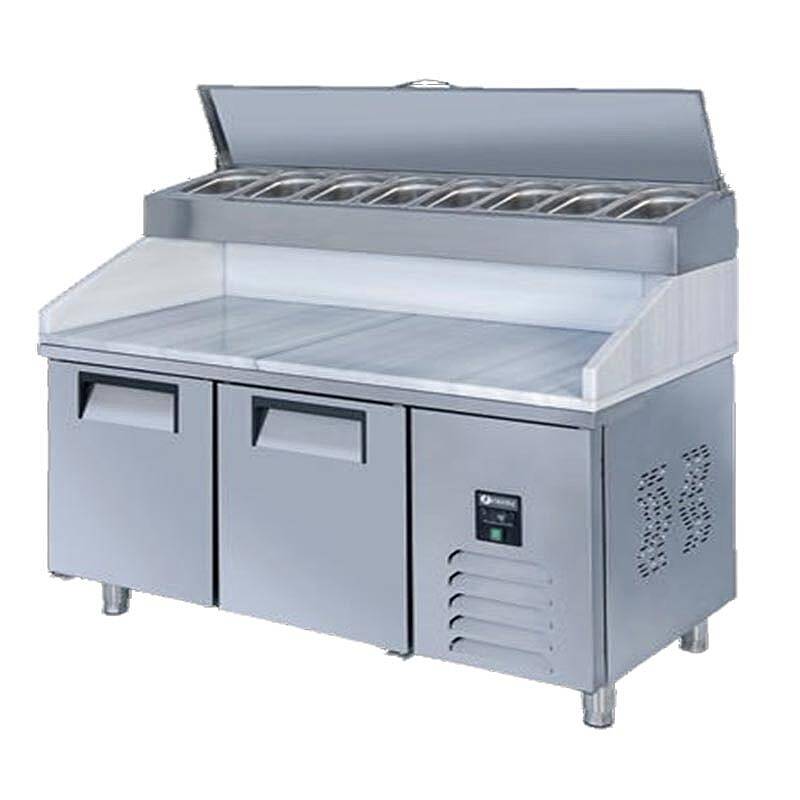 Iceinox PTS HM 515 Mermerli Make Up Buzdolabı, Paslanmaz Çelik, 200x70x130 cm - 1