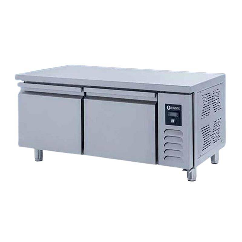 Iceinox UTS 220 N CR Pişirici Altı Derin Dondurucu, Paslanmaz Çelik, 2 Kapılı - 1