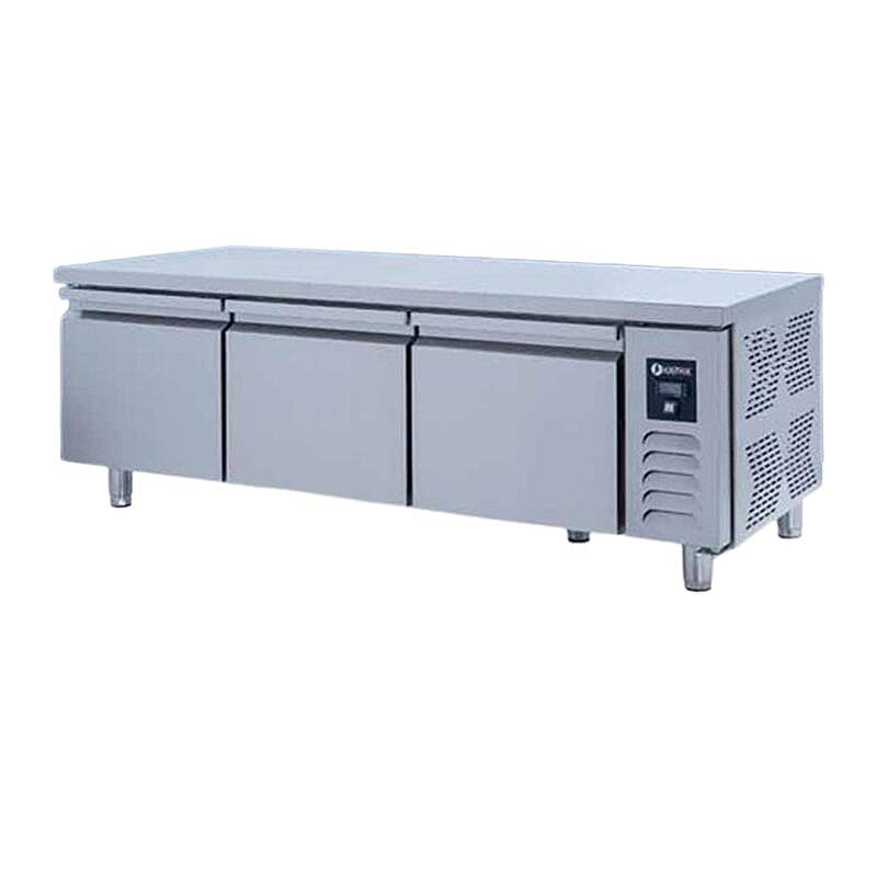 Iceinox UTS 330 CR Pişirici Altı Buzdolabı, Paslanmaz Çelik, 3 Kapılı - Iceinox