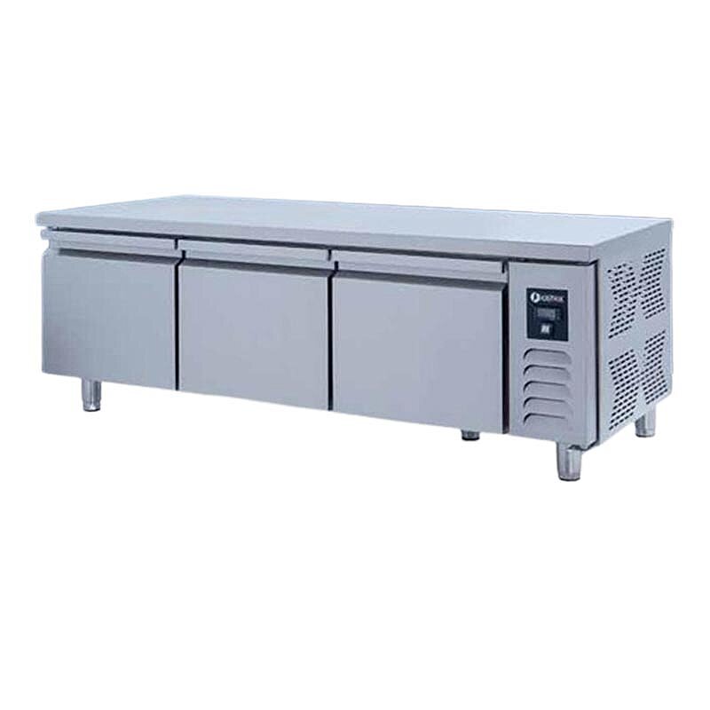 Iceinox UTS 330 N CR Pişirici Altı Derin Dondurucu, Paslanmaz Çelik, 3 Kapılı - Iceinox
