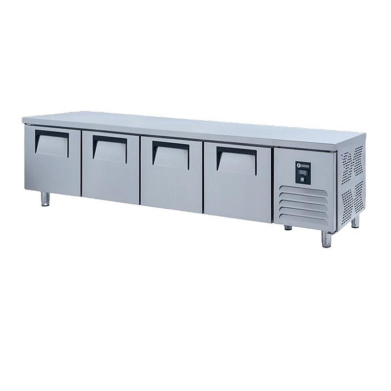 Iceinox UTS 370 Pişirici Altı Buzdolabı, Paslanmaz Çelik, 4 Kapılı - Iceinox