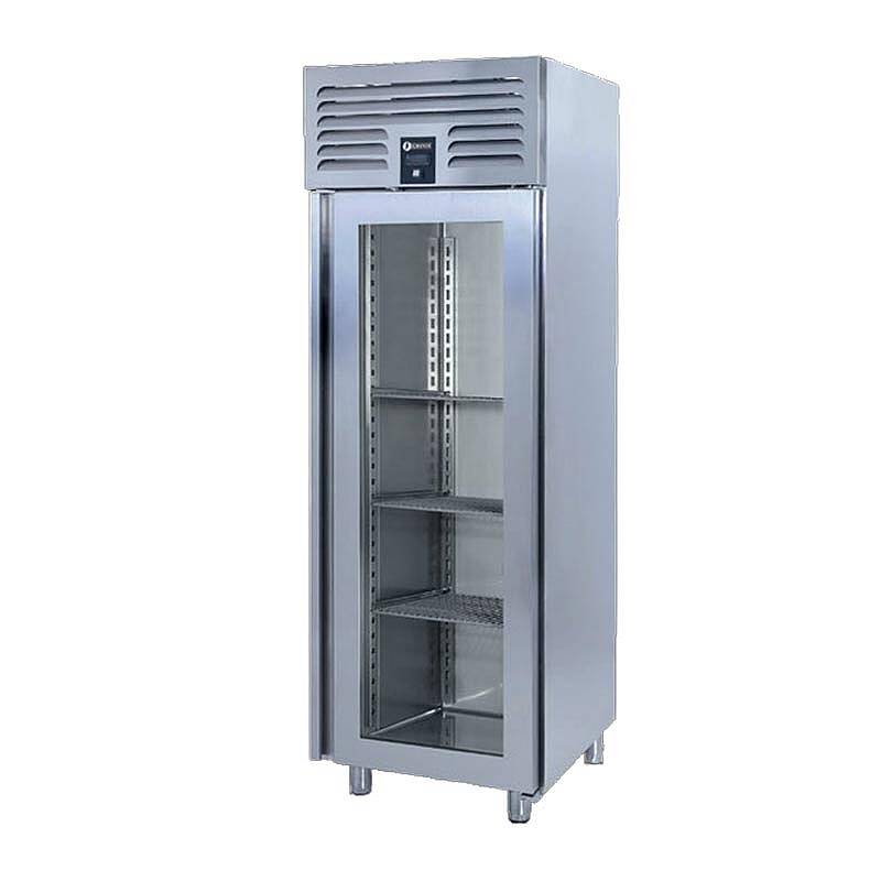 Iceinox VTS 520 VG Dik Tip Snack ve GN Buzdolabı, Paslanmaz Çelik, 1 Cam Kapılı - 1