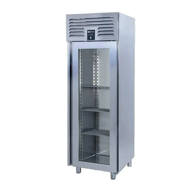 Iceinox VTS 520 VG Dik Tip Snack ve GN Buzdolabı, Paslanmaz Çelik, 1 Cam Kapılı - 1
