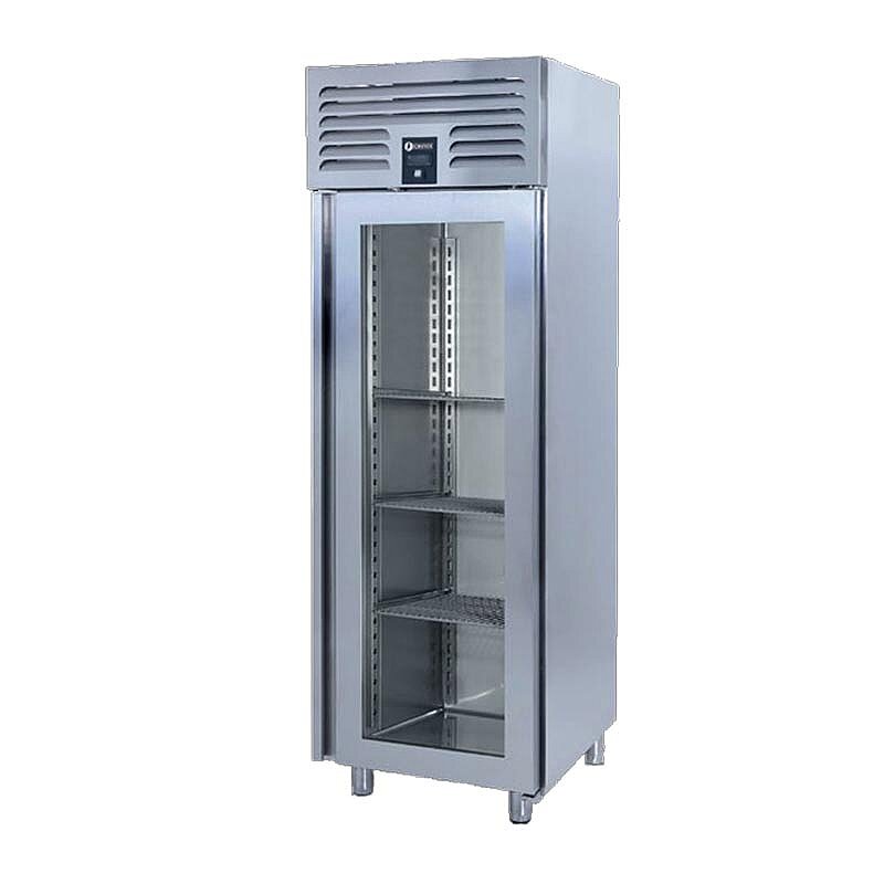 Iceinox VTS 610 VG Dik Tip Snack ve GN Buzdolabı, Paslanmaz Çelik, 1 Cam Kapılı - Iceinox