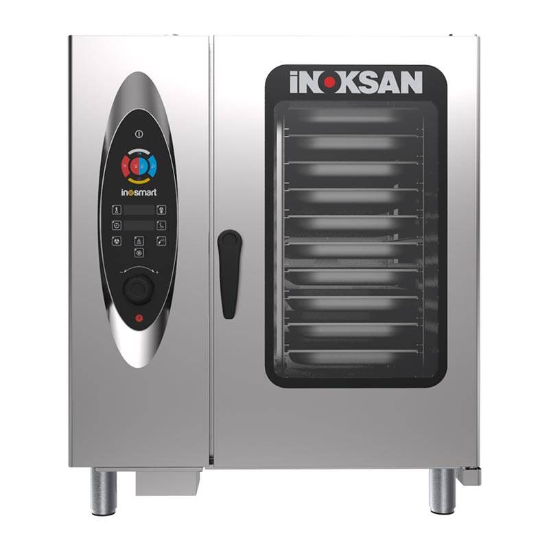 İnoksan FBE 10 Kombi Fırın, GN 1/1 10 Tepsi Kapasiteli, Paslanmaz Çelik, Elektrikli - 1
