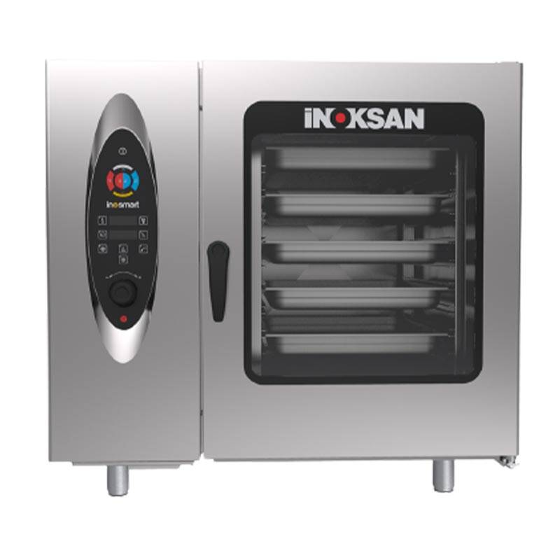 İnoksan FBE 20 Kombi Fırın, GN 1/1 20 Tepsi Kapasiteli, Paslanmaz Çelik, Elektrikli - 1