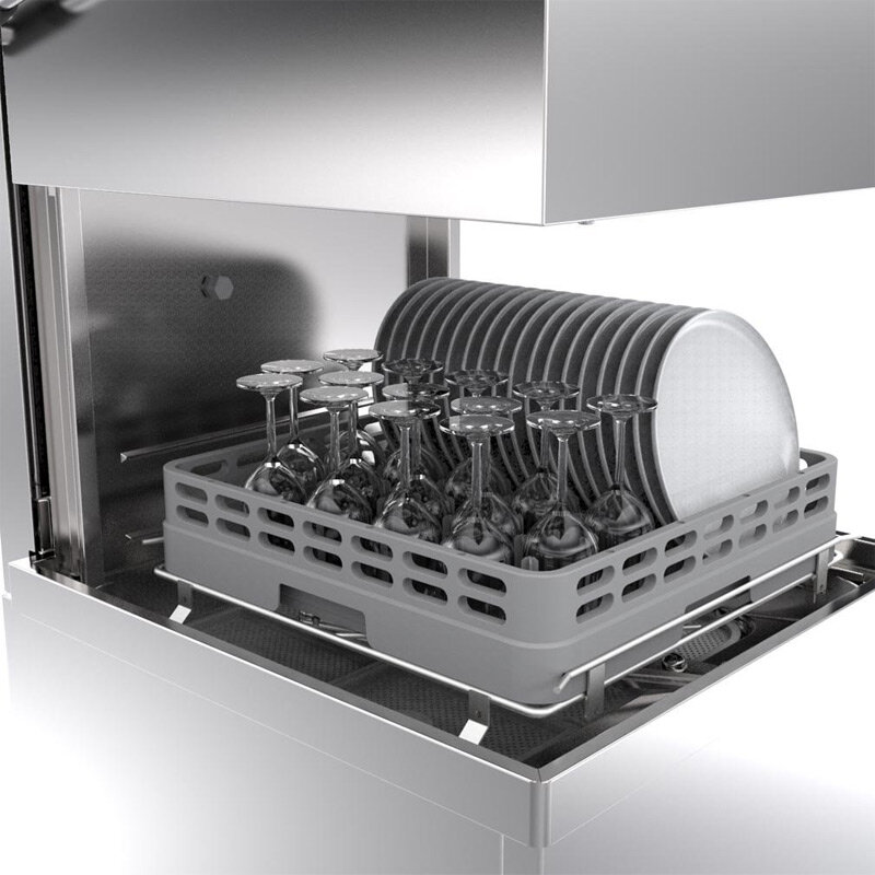 İnoksan INO-BYM102T Dijital Göstergeli Giyotin Tip Bulaşık Yıkama Makinesi, 1080 Tabak/Saatte Yıkama Kapasiteli, Hızlı Yıkama, Tahliye ve Parlatıcı Pompalı - 6