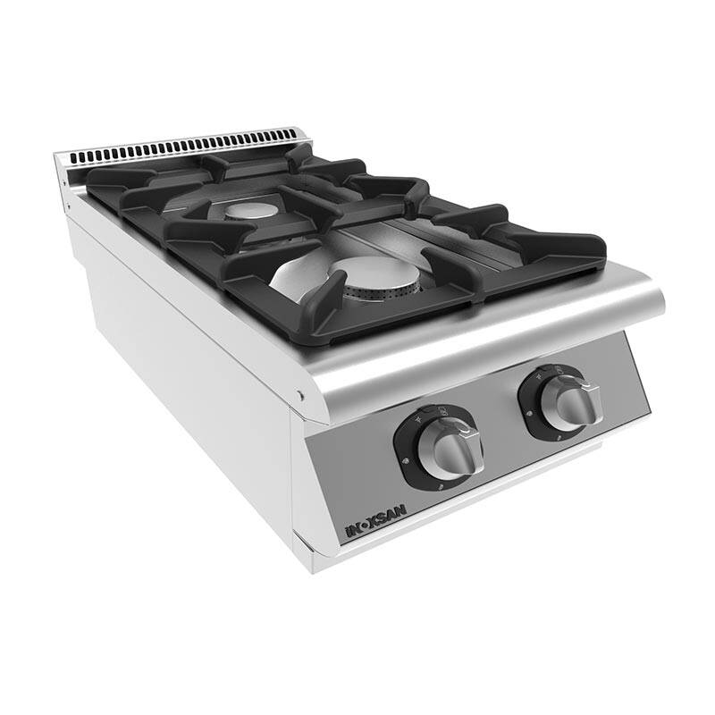 İnoksan Perfect 700 Seri Set Üstü Ocak, 1/2 Modül, Paslanmaz Çelik, Gazlı - 1