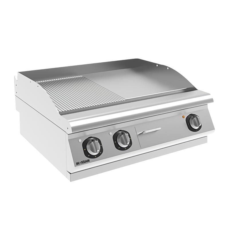 İnoksan Perfect 700 Seri Setüstü Düz+Oluklu Izgara, 1 Modül, Paslanmaz Çelik , Elektrikli - İnoksan